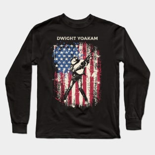 Vintage Distressed Dwight Yoakam Long Sleeve T-Shirt